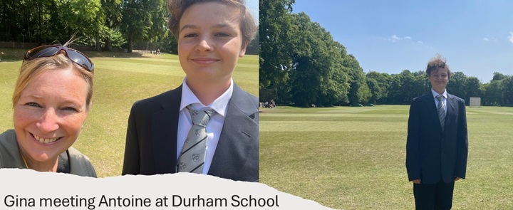 Meeting a happy student at Durham School | Dickinson School Consulting