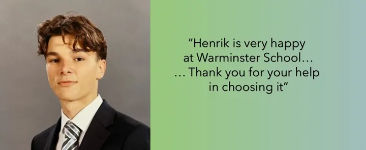 Henrik at Warminster School | Dickinson School Consulting